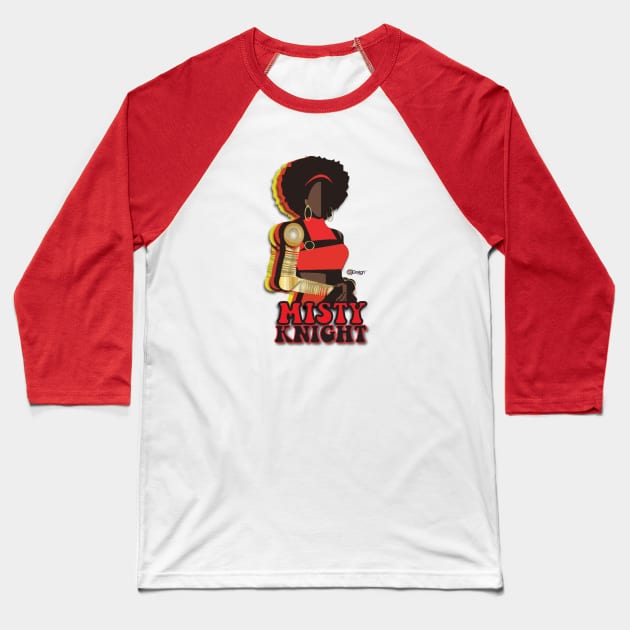 Misty Knight Baseball T-Shirt by G9Design